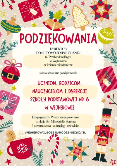 Podziękowanie - dyplom